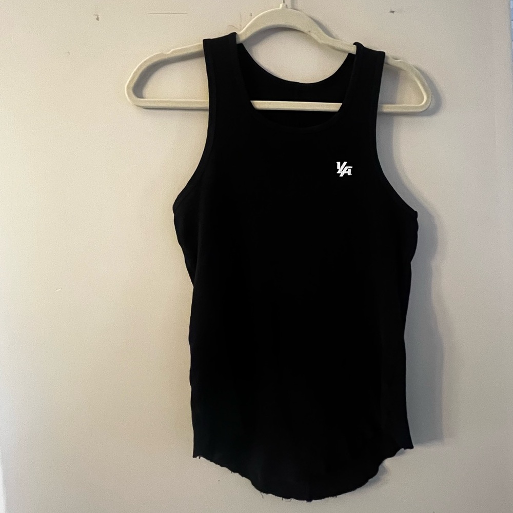 YoungLA - 314 Scoop Bottom Ribbed Tank - Men’s S - Black